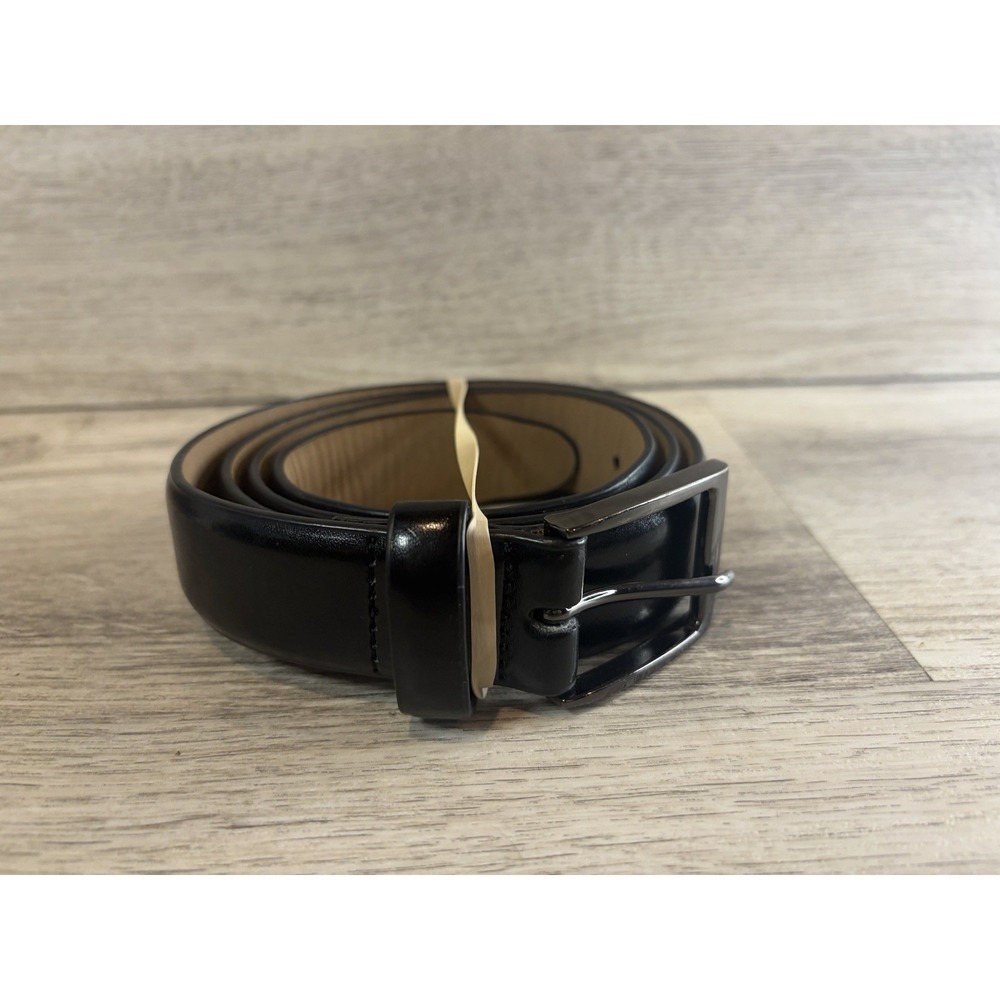 Dickies‎ Brown Coated Leather Work Belt - Men's Size 38 Black Buckle